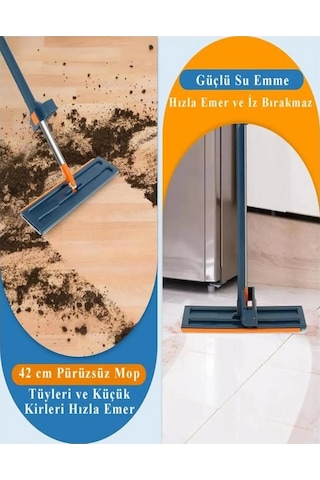 Kendinden Sıkmalı Mop Seti Kovalı Katlanabilir Tekerlekli Kova Kendinden Sıkmalı Mop Katlanabilir