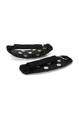 Novahub Kış Sporları İçin Ayarlanabilir Buz Tırnağı - Kaymayı Önleyen 7 Çivili Ayakkabı Kılıfı Siyah Siyah