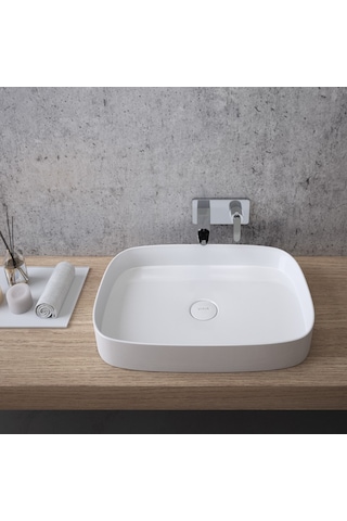 VitrA Memoria M58000003000 TV Çanak Lavabo Beyaz 63 CM