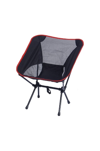 Küçük Açık Kamp Eğlence Plajı Portatif Katlanır Sandalye Gri Mavi