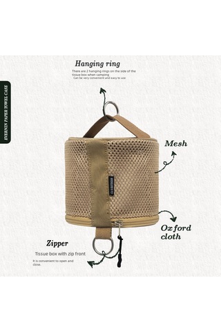 Yunboo Cls Dışarıda Kamp, Ev Ve Araç İçin Taşınabilir, Dayanıklı Malzeme İle Yapılmış Havlu Saklama Kutusu Beyaz Beyaz