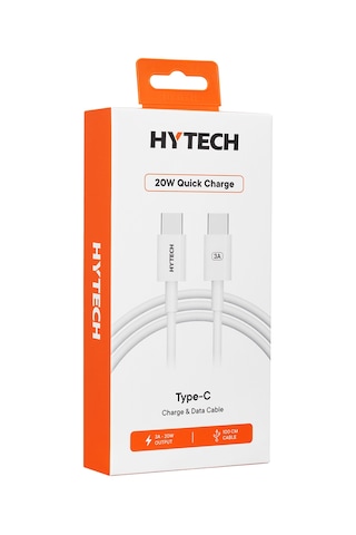 Hytech HY-XTP22 1 M 3 A Type C To Type C Hızlı Data Şarj Kablosu