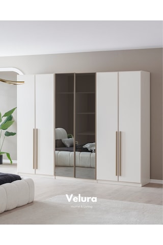 Valore 6 Kapaklı Dolap & Gardırop Beyaz