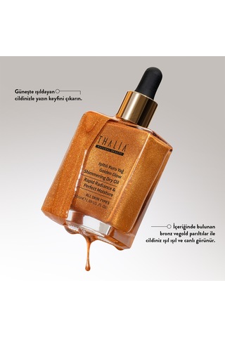 Thalia Altın Işıltılı Besleyici Nemlendiricili Kuru Yağ 50 Ml