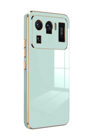 Gld-spt- Newface Xiaomi Mi 11 Ultra Kılıf Volet Silikon - Açık Yeşil