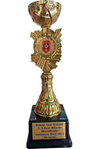 Kişiye Özel Kupa - Turnuva Kupası - Ödül Kupası - İsime Özel Kupa - Logolu Kupa Altın