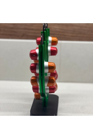 Kaktüs Kahve Standı Ayaklı Dekoratif Kapsül Düzenleyici 37 Mm Kapsül Uyumlu 37 Mm Kahve Standı
