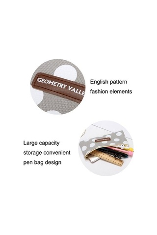 Willowhaven 10 Adet Kanvas Öğrenci Çantası Siyah Izgara, Büyük Kapasiteli Kalem Çantası, Dayanıklı Ve Uygun Fiyatlı Diğer