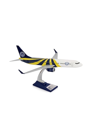 Zekupp Boeing 737-800 1/100 Ölçek Fenerbahçe Lisanslı Sarı Lacivert Tasarım Maket Uçak