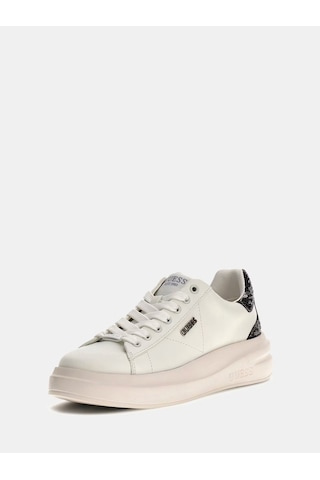 Guess Elbina Hakiki Deri Kadın Sneaker Ayakkabı Flfe10ele12 Gümüş