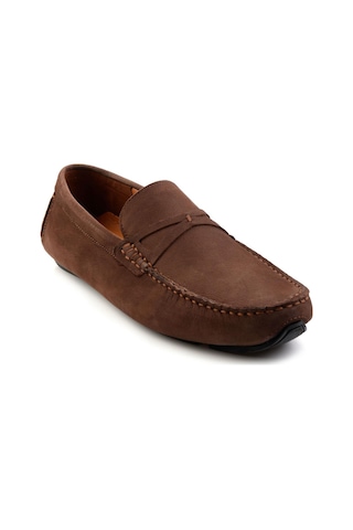Bambi Kahve Hakiki Deri Erkek Loafer Ayakkabı E01547007801 Kahve