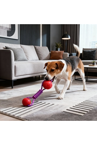 Runaway Kauçuk Toplu Köpek Oyuncağı Dayanıklı Ve Eğlenceli