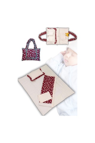 Anneler İçin Çok Amaçlı Bebek Uyku Ve Seyahat Çantası Bordo - 674204416 Bordo