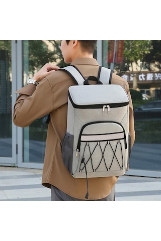 Oxford Bez Yalıtımlı Sırt Çantası Açık Mekan Piknikleri İçin Sıradan Sırt Çantası Seyahat Çantaları İçin Artict-Denim