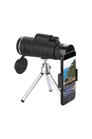 Or-1000 50x60 Monoküler Dürbün Telefon Ve Tripod Uyumu Siyah