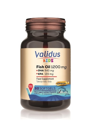 Validus Kids Fish Oil 1200 Mg 60 Softgel