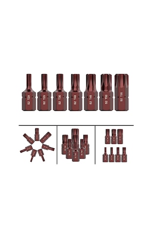 Ht- Rico 10 Adet T55 Torx Bits Uç Kısa