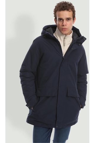 Jack & Jones Fonksiyonel Cepli Kapüsonlu Parka- Champ 12236015 Navy Blazer Siyah
