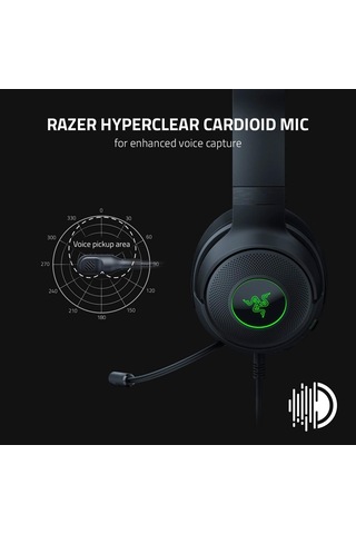 Razer Kraken V3 X Kablolu Usb Oyun Kulaklığı: Hafif Yapı - Trifor