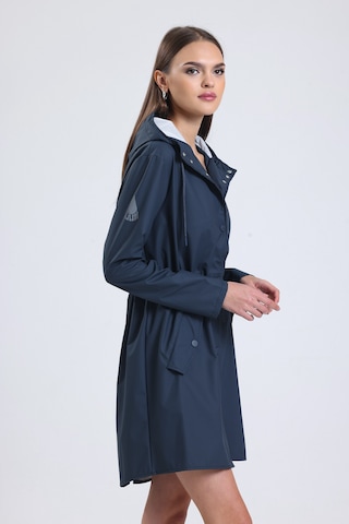 T Rain Pu Raincoat L Beden Lacivert Erkek Yağmurluk Lacivert