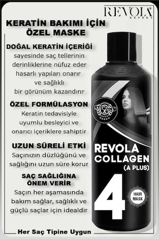 Revola Expert A Plus Yıpranmış Saçlar Ve Keratin Bakımı İçin Özel Maske 500 Ml