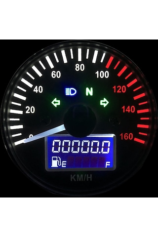 Evrensel 12 V Motosiklet Kilometre Led Dijital Takometre K13899