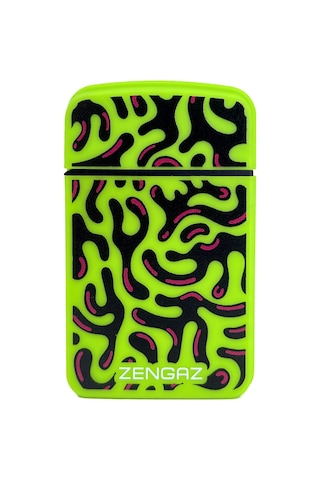 Zengaz Cool Tasarım Jet Alev Çakmak - Neon Acid Yeşil