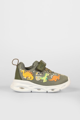 Vicco Dino Işıklı Erkek Okul Öncesi Haki Spor Ayakkabı Haki