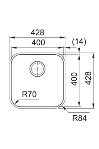 Franke Srx 110-40 Tezgah Altı Çelik Eviye