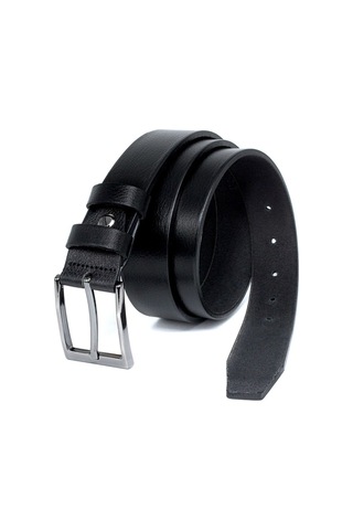 3,5cm Siyah - Lacivert 2'li %100 Manda Derisi Erkek Klasik Kemer Siyah - Lacivert