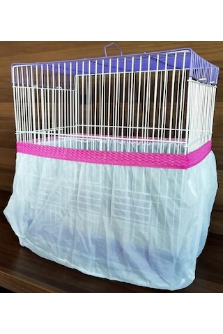 Bird Life Kuş Kafes Tülü 55 x 45 x 30 CM Fuşya