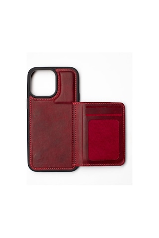 Back Wallet Apple Uyumlu iPhone 14 Pro Max Magenta
