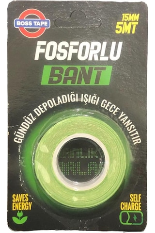 Fosforlu Bant 15 Mm 5 Mt