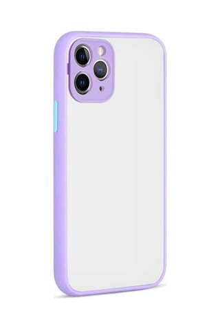 Apple Uyumlu iPhone 12 Pro Max Kılıf Zore Hux Kapak Lila