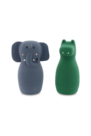 Trixie Mrs. Elephant & Mr Crocodile Su Sıçratan Hayvanlar Banyo Oyuncağı 37-676 Belirtilmemiş