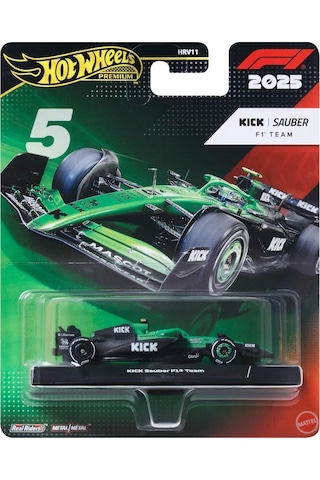 Hot Wheels Premium Formula 1 Yarış Arabası Sauber Bortoleto - Hrv11-jkd89 Çok Renkli