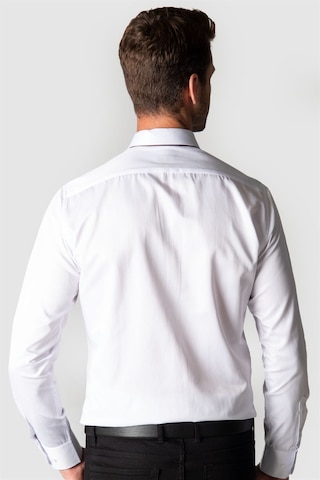 Tudors Modern Slim Fit Dar Kesim Düz Erkek Gömlek-23903 Beyaz