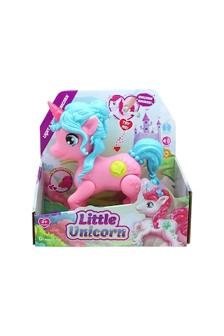 Little Unicorn Sesli Ve Işıklı Pembe 18 Cm Süper Kaliteli