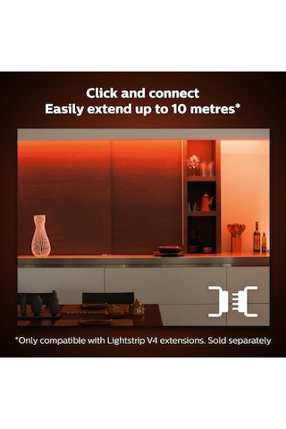 Philips Hue Akıllı LED Şerit 1 mt. V4 (Güç Adaptörü Dahil Değildir)