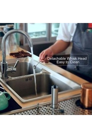 Soulader Elektrikli Süt Köpürtücü - Paslanmaz Çelik Isıtıcılı Otomatik Köpük Yapma Makinesi, Latte Cappuccino Sıcak Soğuk Köpük Hazırlama Aleti Siyah