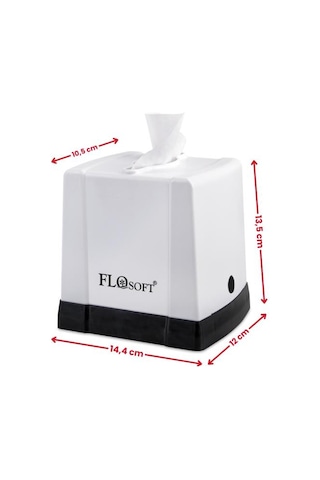 Flora Cömert Peçetelik, Dekoratif Peçete Dispenseri Ve Düzenleyicisi F291 Beyaz
