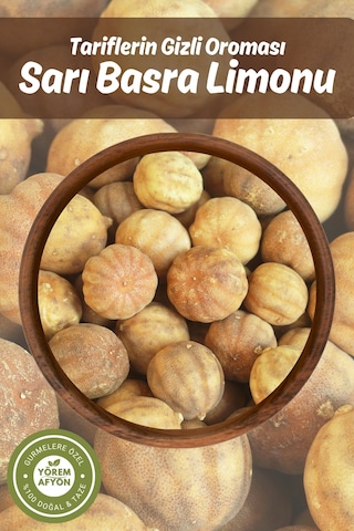Yörem Afyon Orta Doğu Nun Yüzyıllık Tariflerinin Saklı Aroması Kurutulmuş Sarı Basra Limonu Misket Limon 80gr.