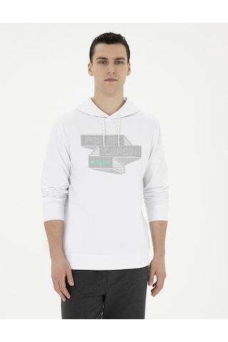 Pierre Cardin Erkek Beyaz Sweatshirt 50284176-vr013 Beyaz