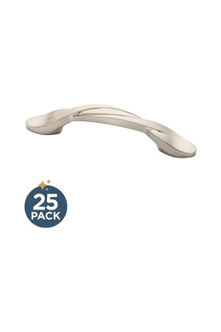 Kavisli Dolap Çekme 3 Inç Çekmece Kolu 25'li Paket P35518k-sn-b1