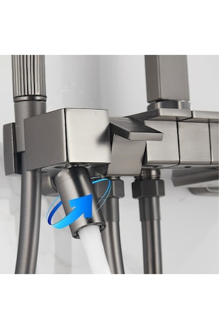 Nefa Yapı Gri Dijital Fonksiyonel Tuşlu Duş Seti Diğer