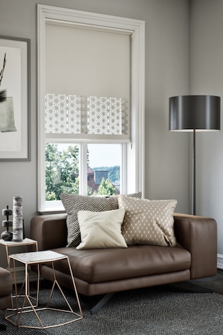 Neya Lazer Kesim Mat Stor Perde, Lazer Kesimli Klasik Serisi, C-181002 Ekru Renk