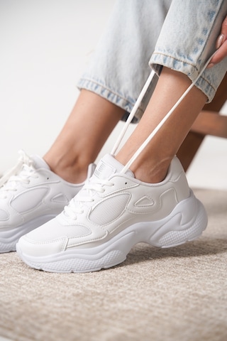 Daxtors Garantili D1152 Günlük Ortopedik Kadın Sneaker Spor Ayakkabı Beyaz