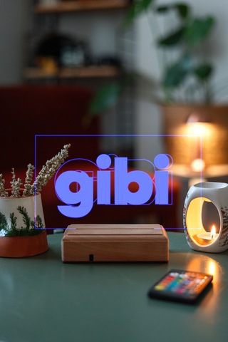 Gibi Dizi 16 Renk Kumandalı 3d Gece Lambası Çok Renkli