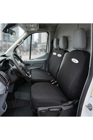 Ford Transit Siyah Penye Oto Koltuk Kılıfı - Marka Logo Baskılı Ford Transit Siyah Penye Oto Koltuk Kılıfı - Marka Logo Baskılı
