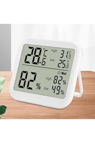 Homyl Led Ekranlı Oda Termometresi Nem Ölçer Dijital İç